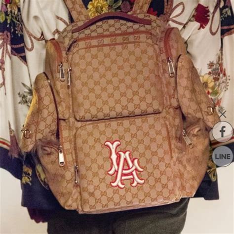 gucci mlb jacket|Gucci MLB backpack.